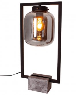 Dixton Table lamp marble/ smokegrey