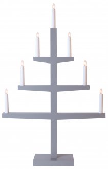 Tripp 7L tree candlestick grey