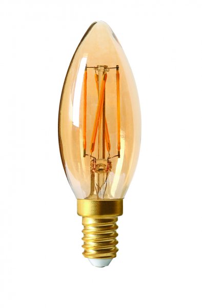 E14 kronljus filament deco amber 3W