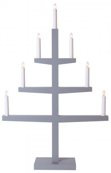 Tripp 7L tree candlestick grey
